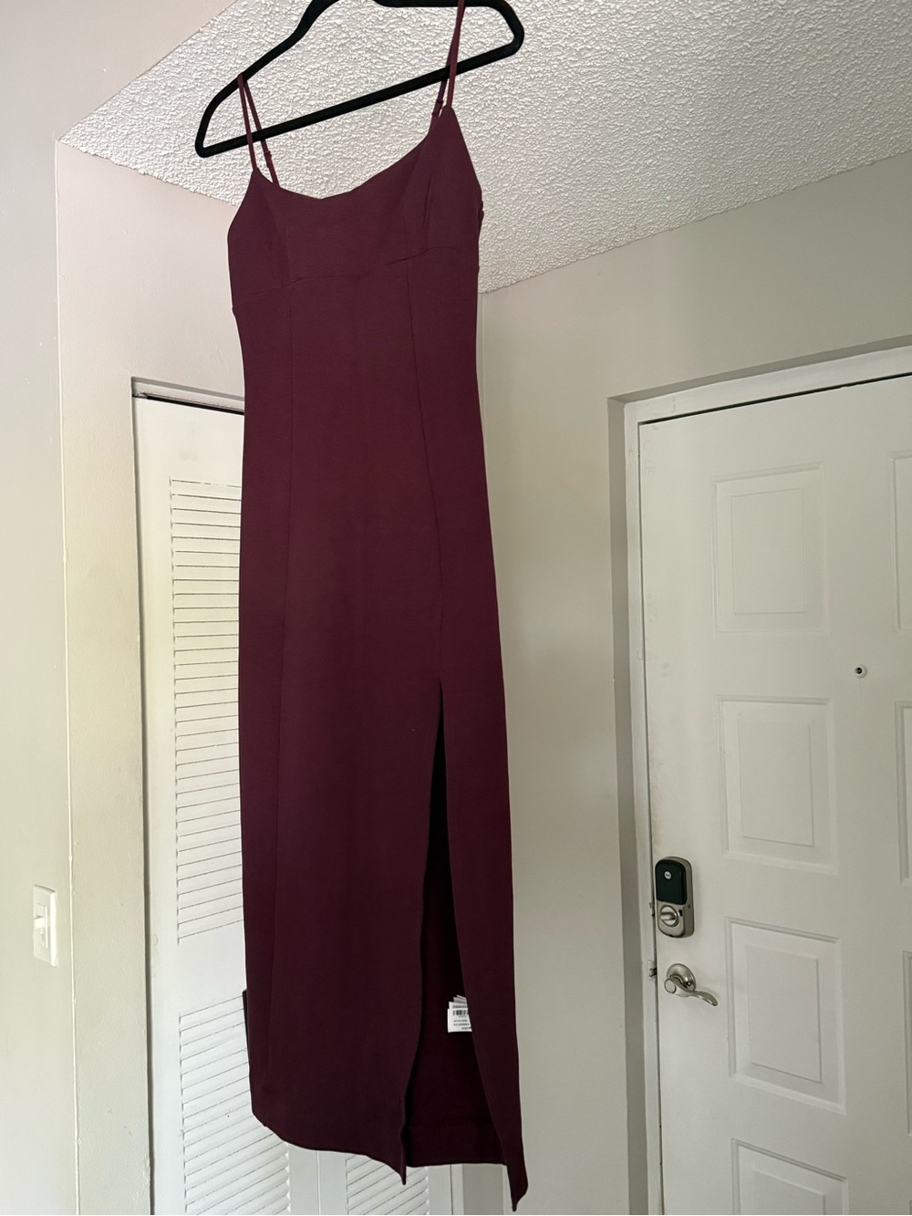 Zara Burgundy Spaghetti-Strap Slip Camisole